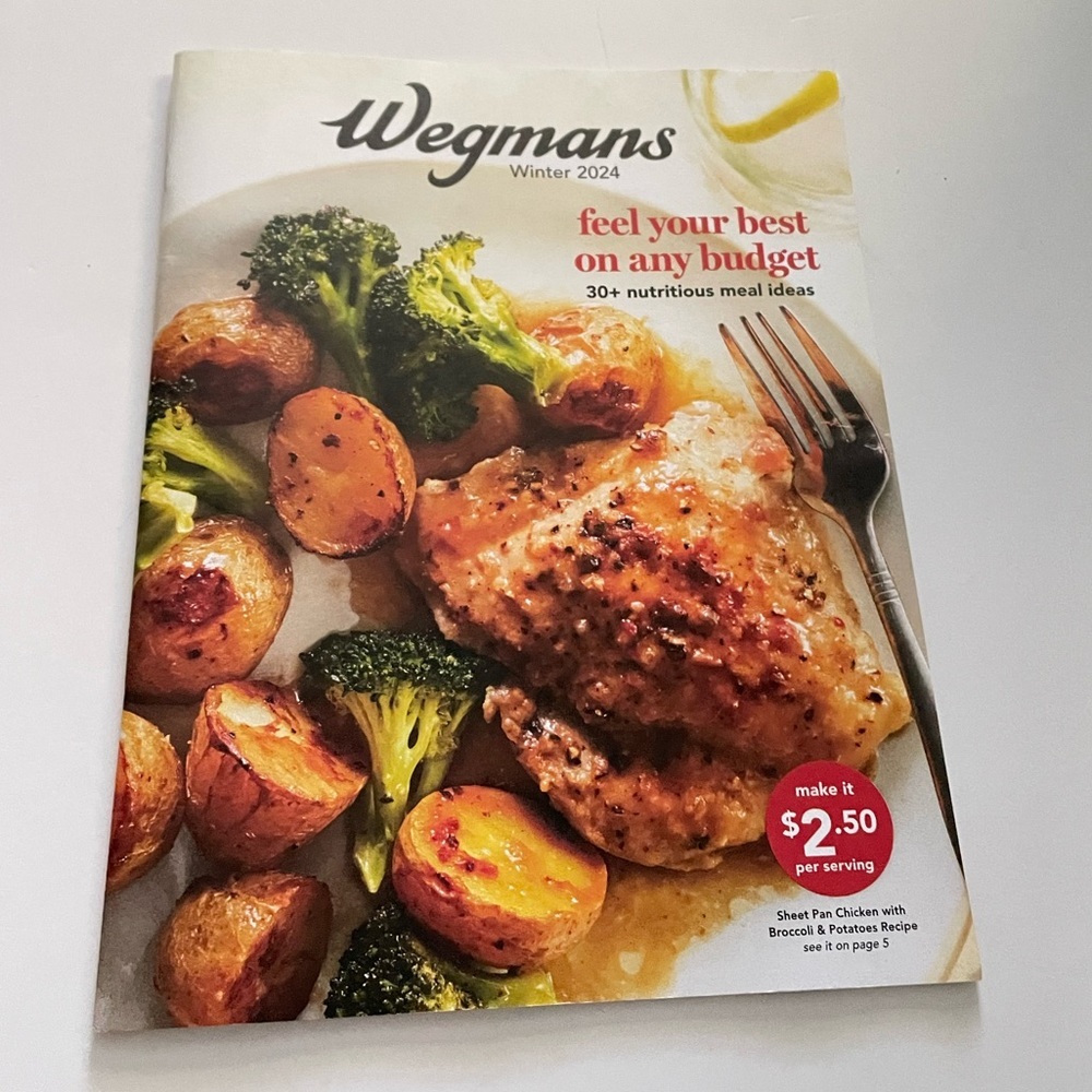 Wegman's Menu Magazine Winter 2024 Issue Food Recipes Cooking, New